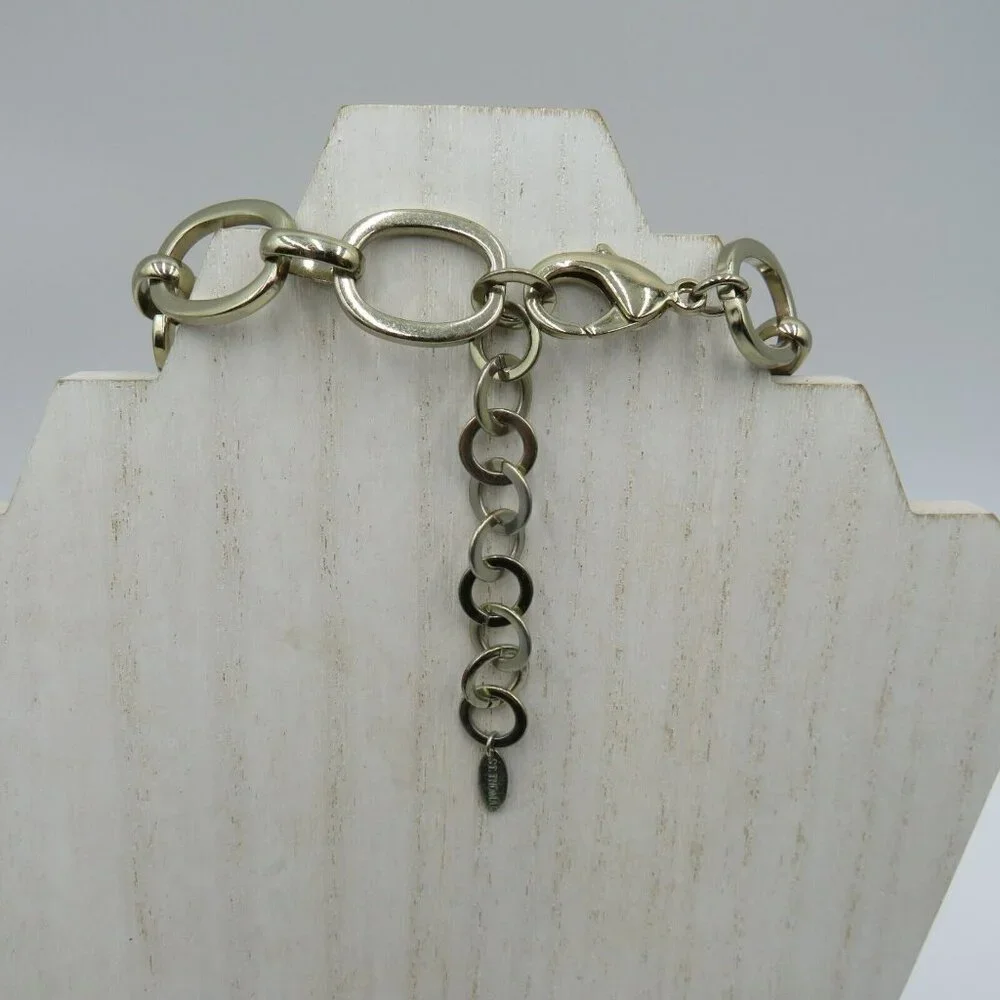 St Thomas Necklace Silver Tone 18